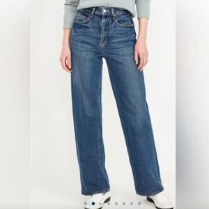 J. Crew Full Length Wide-Leg Button Fly Stretch Denim Jeans Size 30